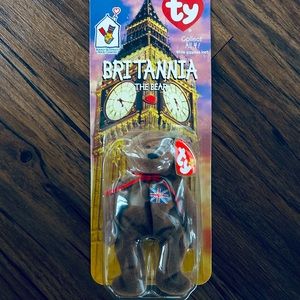 RARE 1991 Britannia Ty Bear- NWT